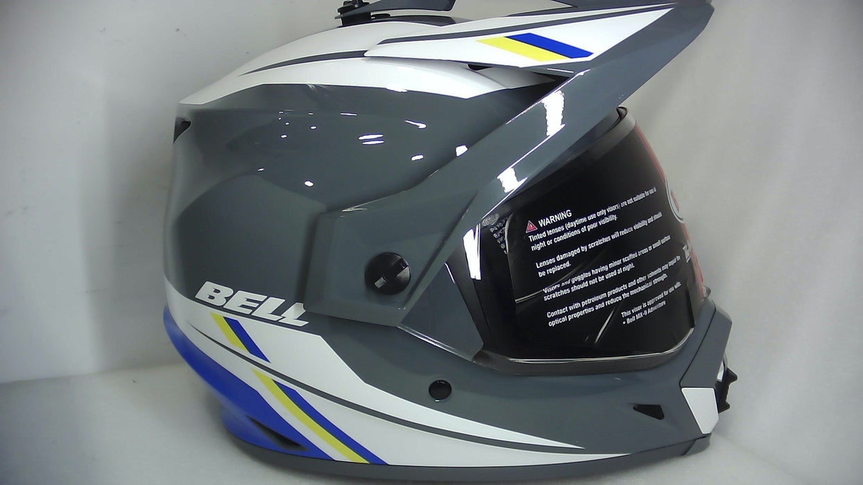 Bell Moto MX-9 Adventure MIPS Alpine Gloss Gray/Blue Medium - Open Box (Without Box)