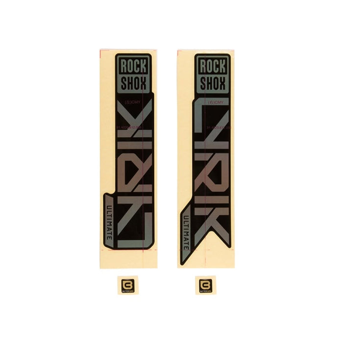 RockShox Fork Decal Kit - Lyrik Ultimate 27.5/29 Gloss Rainbow Foil For High Gloss Black (2023)