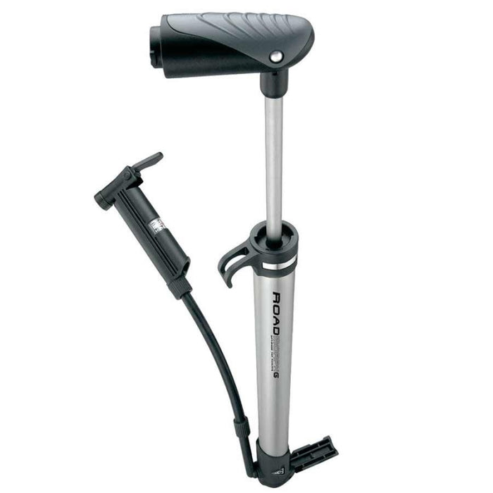 Topeak Road Morph with Gauge 140psi Silver/Black Bicycle Mini Pumps