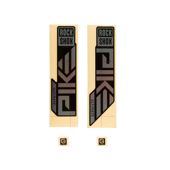 RockShox Fork Decal Kit - Pike Ultimate 27.5/29 Gloss Rainbow Foil For High Gloss Black (2023)