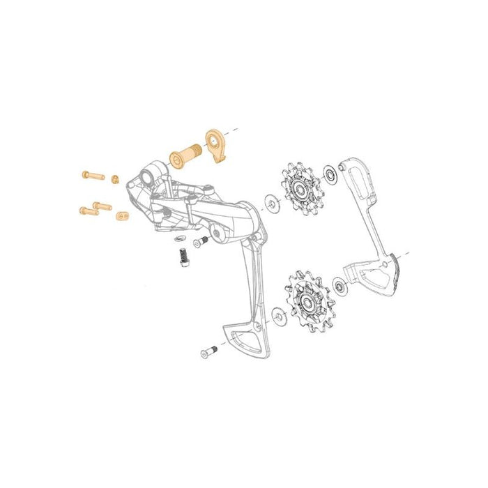 SRAM GX DH/X01 DH 1x7 B-Bolt & Limit Screw Kit Bicycle Brake Seal Kits