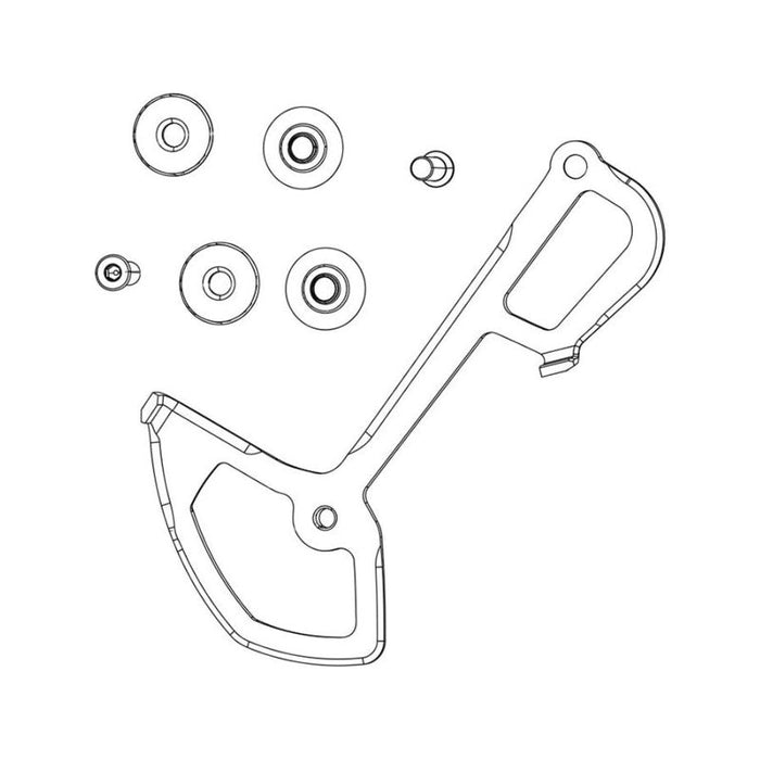 SRAM SX/NX Eagle and GX Eagle AXS Rear Derailleur Inner Cage with Screws Bicycle Derailleurs