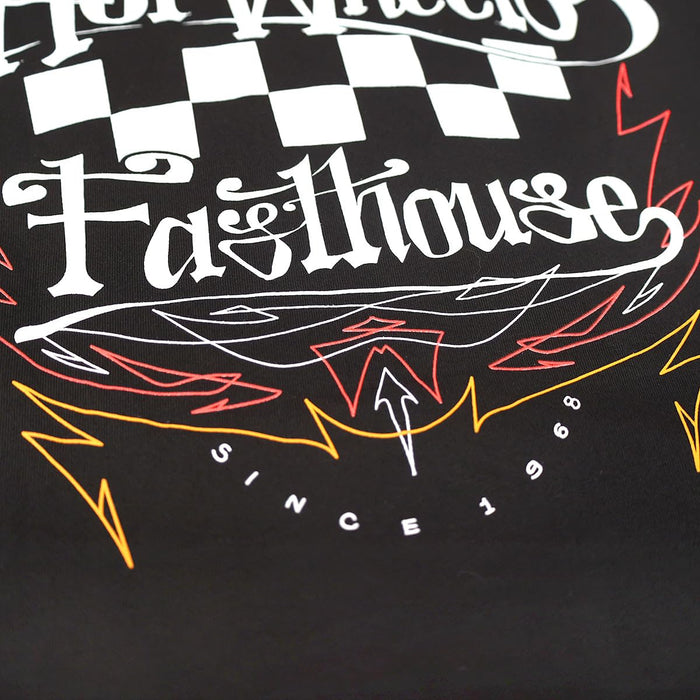 Fasthouse Hot Wheels Striper Midweight SS Tee Black X-Large