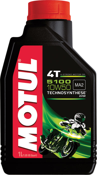 MOTUL 5100 ESTER/SYNTHETIC ENGINE OIL 10W50 LITER