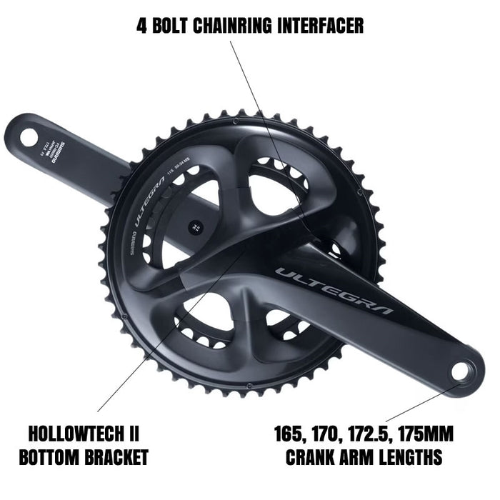 Shimano Front Chainwheel, Fc-R8000, Ultegra, For Rear 11-Speed, Hollowtech-2