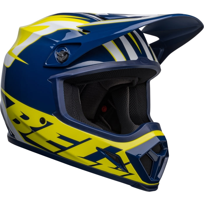 Bell Moto MX-9 MIPS Blue/Yellow Spark Medium