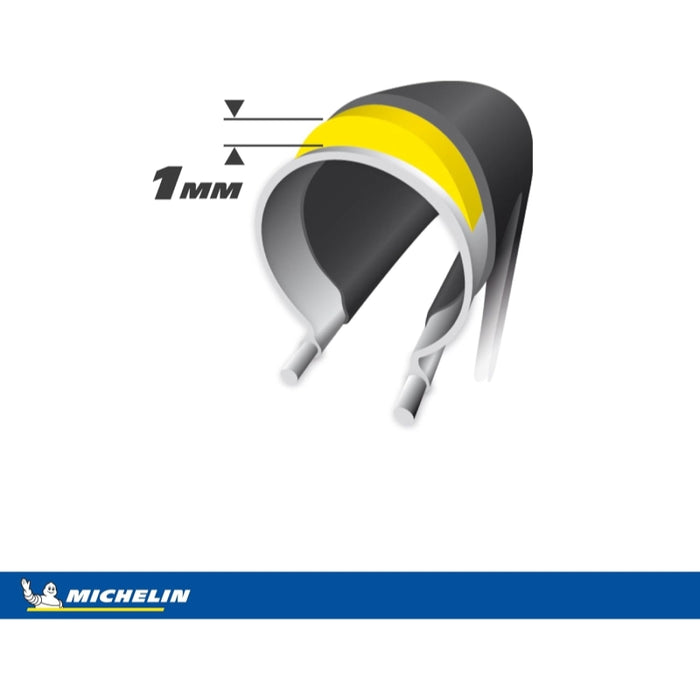 Michelin Protek Tire 700x35C Wire Clincher Protek 1Mm Reflex 22Tpi Black