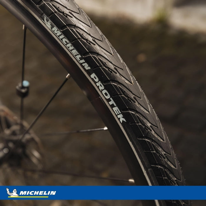 Michelin Protek Tire 700x35C Wire Clincher Protek 1Mm Reflex 22Tpi Black