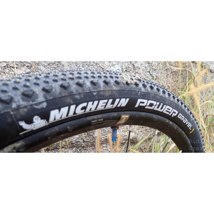 Michelin, Power Gravel, Tire, 700x35C, Folding, Tubeless Ready, X-Miles, Bead2Bead Protek, 3x120TPI, Black