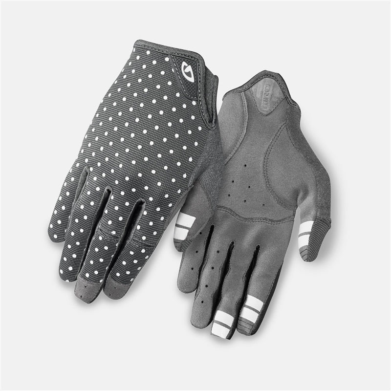 Giro La DND Womens Dirt Gloves - Dark Shadow/White Dots - Size M