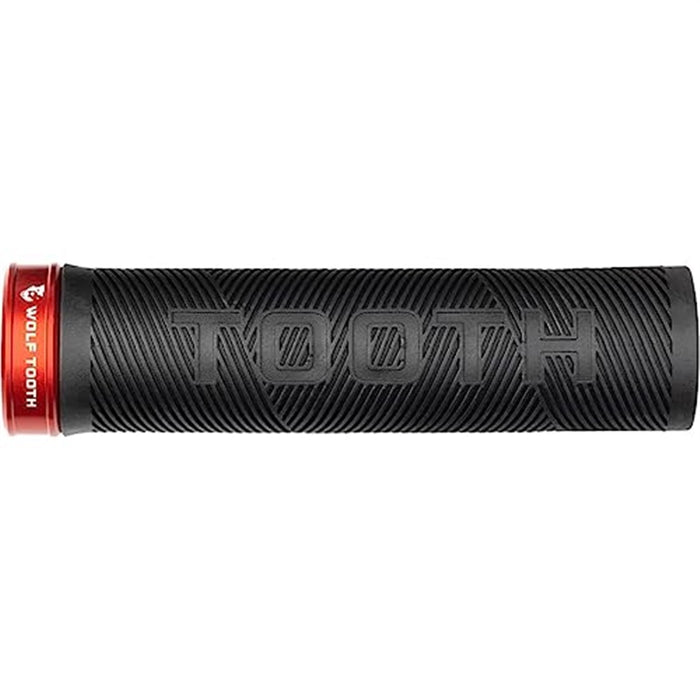 Wolf Tooth Lock-On Echo Grip Black Grip Red Collar