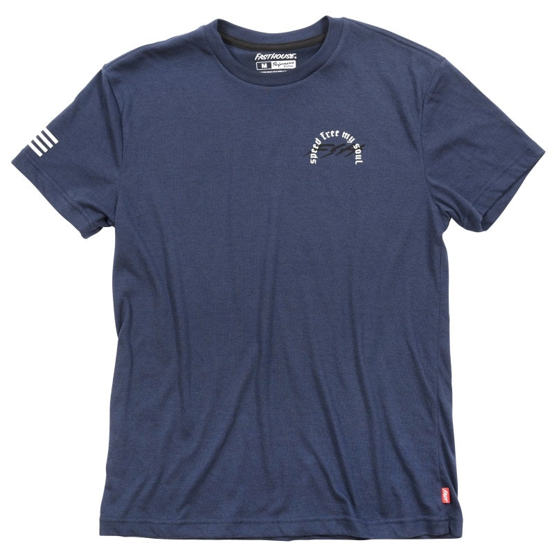 Fasthouse Menace SS Tech Tee Midnight Navy Large