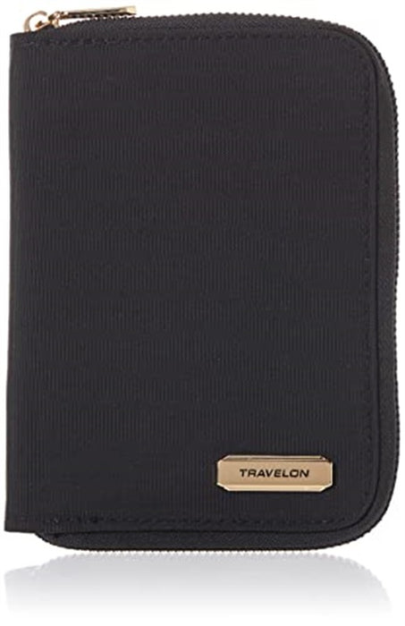 Travelon RFID Passport Zip Wallet Black