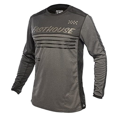 Fasthouse Classic Mercury LS Jersey Black Heather/Charcoal Heather Large
