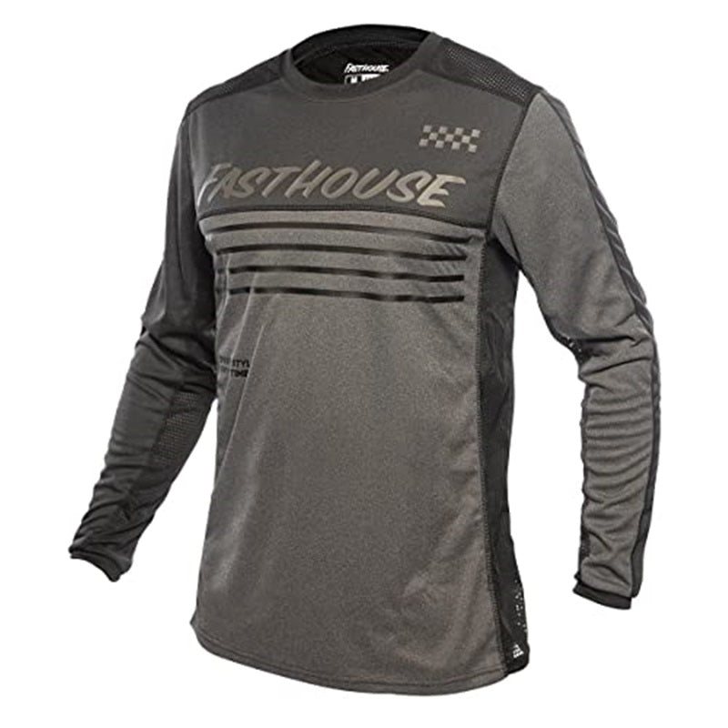 Fasthouse Classic Mercury LS Jersey Black Heather/Charcoal Heather 2X-Large