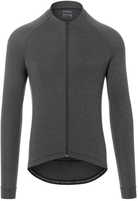 Giro Mens New Road LS Jersey - Charcoal Heather - Size M