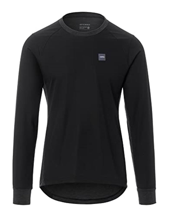 Giro Mens Roust LS Wind Jersey - Black/Grey - Size XL