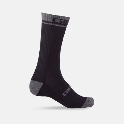 Giro Winter Merino Wool Socks - Black/Dark Shadow - Size XL