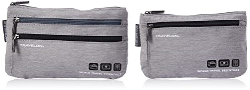 Travelon WTE CurrencyPssprt Pouches Gray Heather