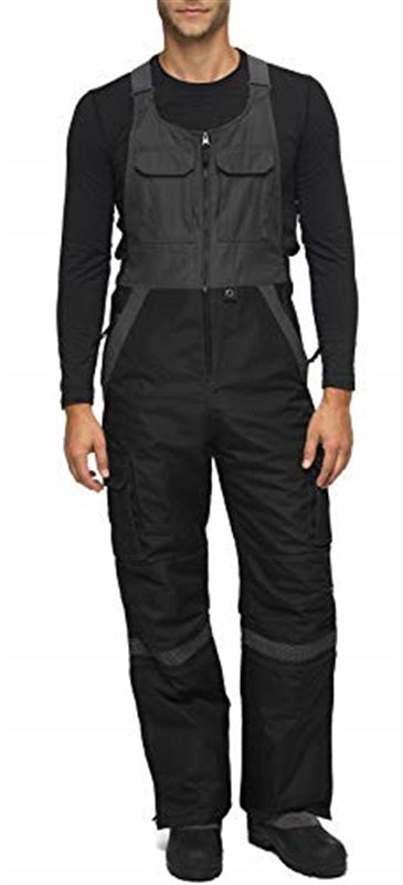 Arctix Men's Overalls Tundra Bib With Added Visibility  Blk / Charcoal 3XL