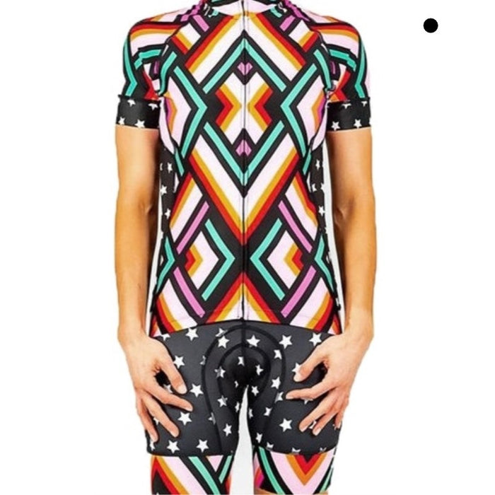 Shebeest Divine Short Sleeve Jersey Ziggy Zag-Multi X-Small