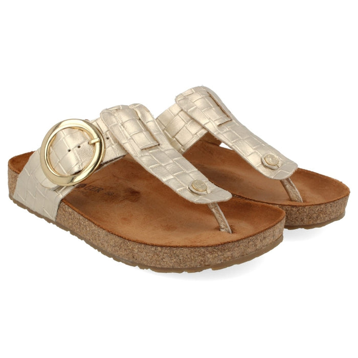 Haflinger Round Buckle Corinna Lifestyle Slip On Sandals