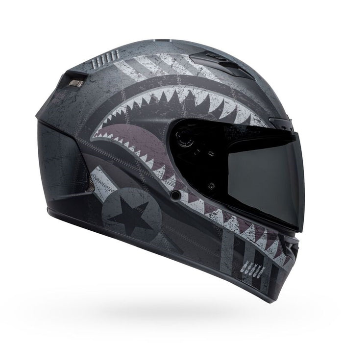 Bell Powersports Qualifier DLX MIPS Helmets - Devil May Care Matte Black/Gray - Medium - Open Box - (Without Original Box)