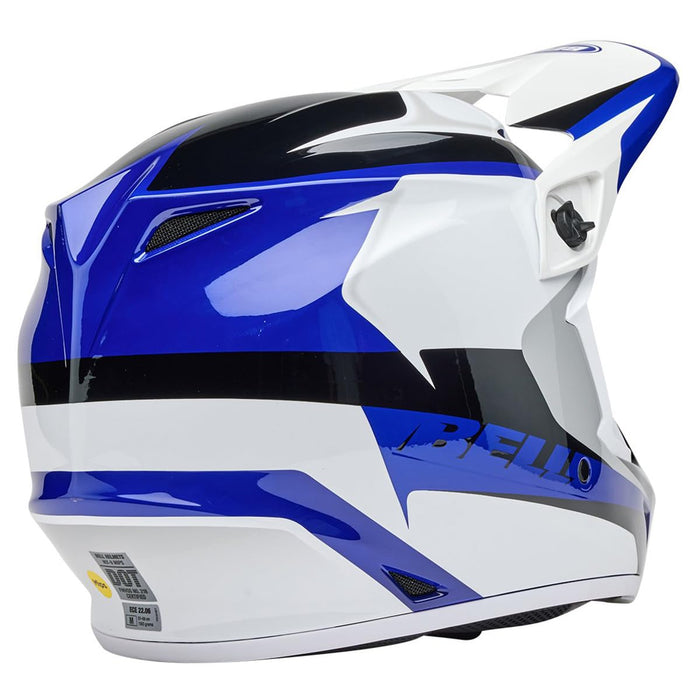 Bell Moto MX-9 MIPS Blue/White Rift Medium