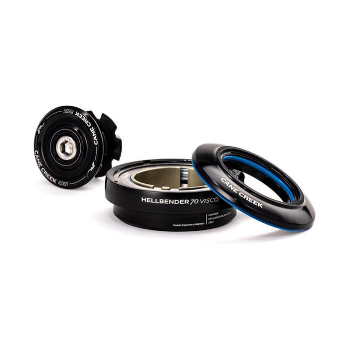 Cane Creek Hellbender 70 Visco Upper Headset ZS44/28.6-H13.5 Mid Tune Black Bicycle Headsets