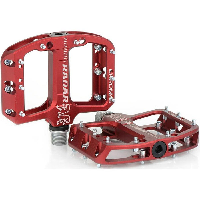 Chromag Radar Platform Pedals Body: Aluminum Spindle: Steel 9/16'' Red