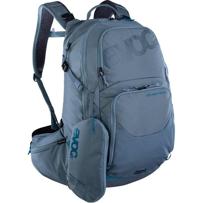 EVOC Explorer Pro 26 Hydration Bag Volume: 26L Bladder: Not included Steel