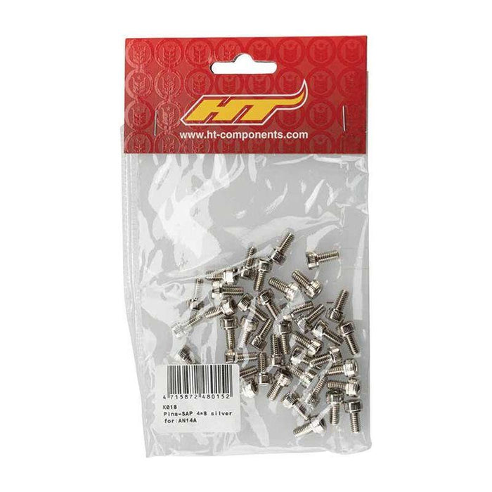 HT Components AN14A/AN03 Pedal Pin Kit - Silver