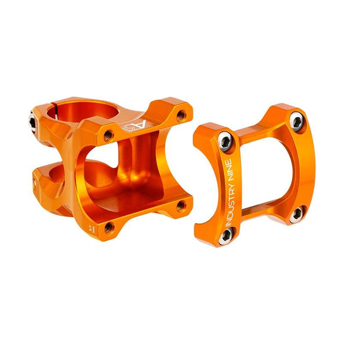 Industry Nine, A318, Stem, Diameter: 31.8mm, Length: 30mm, Steerer: 1-1/8'', 8°, Orange