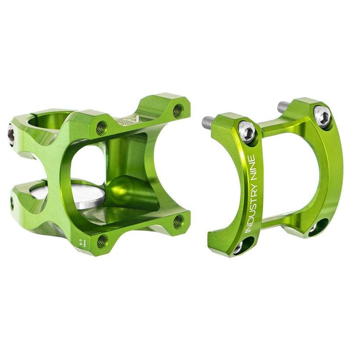 Industry Nine, A318, Stem, Diameter: 31.8mm, Length: 40mm, Steerer: 1-1/8'', 6°, Lime Green