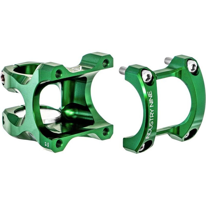 Industry Nine A318 Stem - 50mm 31.8mm Clamp /-4.4 1 1/8 Aluminum Green