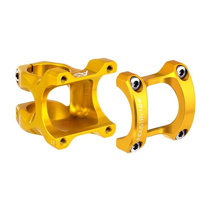 Industry Nine A35 Stem - 40mm 35mm Clamp /-6 1 1/8 Aluminum Gold