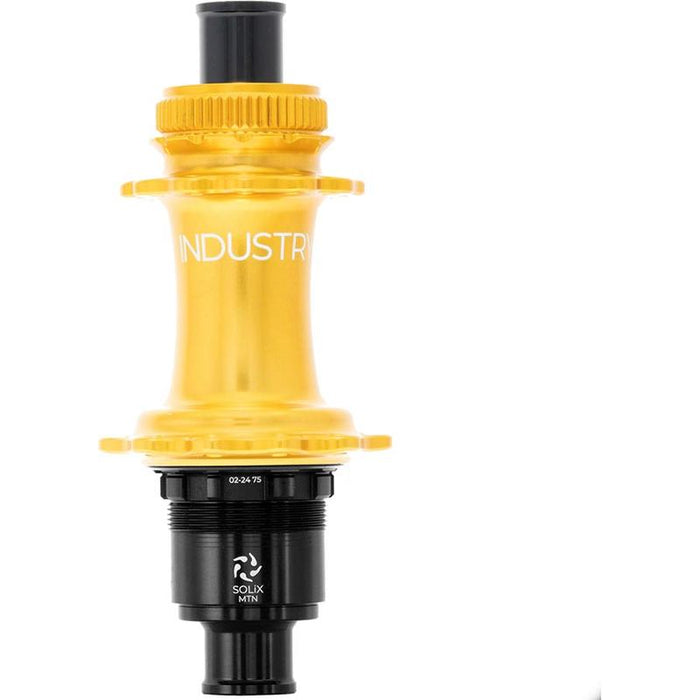 Industry Nine, Solix M Classic Rear MS, Disc Hub, Rear, 28H, 12mm TA, 148mm, Shimano Micro Spline, Gold