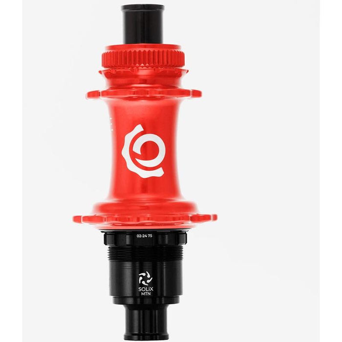 Industry Nine, Solix M Classic Rear MS, Disc Hub, Rear, 28H, 12mm TA, 148mm, Shimano Micro Spline, Red