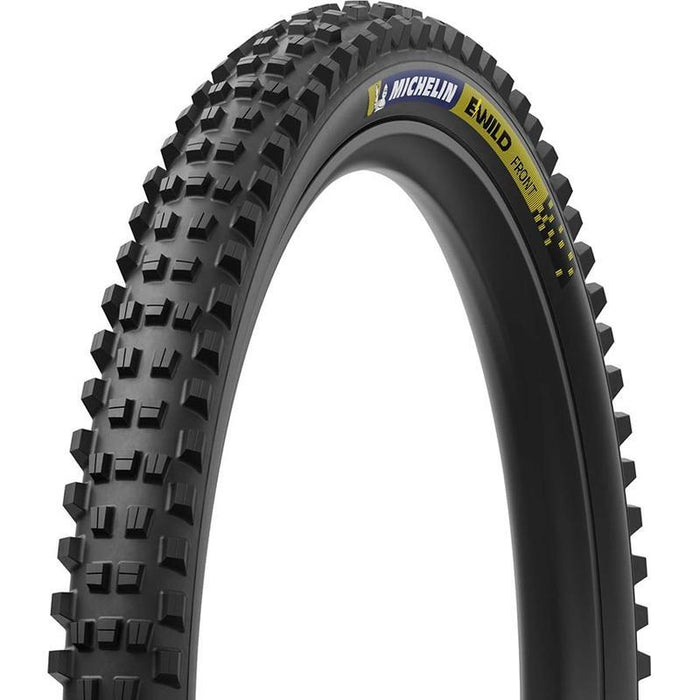 Michelin, E-WILD RACING LINE Front, Mountain Tire, 29"x2.60, Folding, Tubeless Ready, MAGI-X, Black