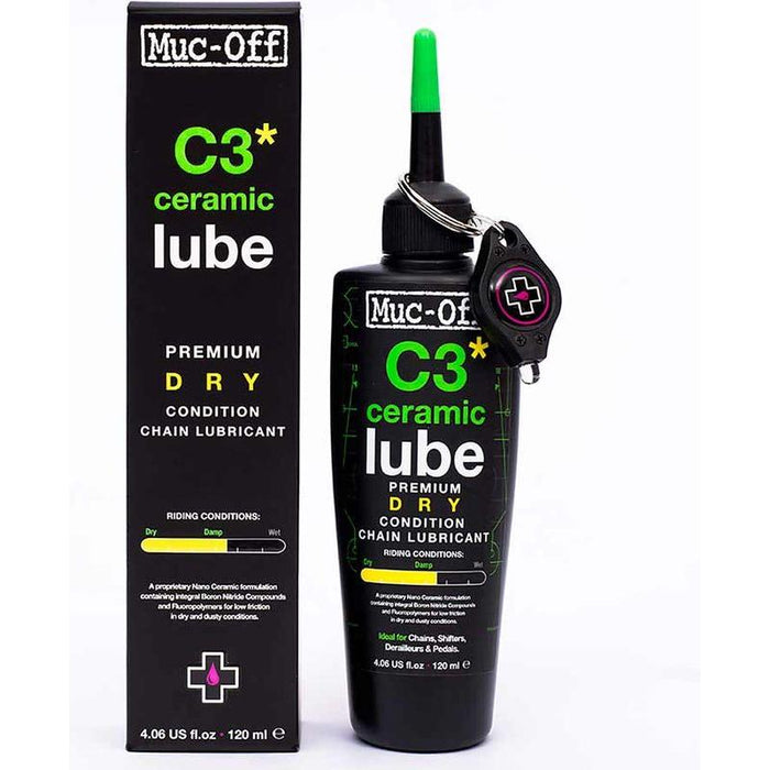 Muc-Off C3 Dry Ceramic with UV Torch Bicycle Lubricants