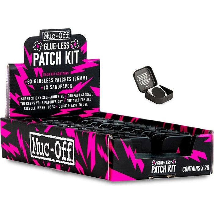 Muc-Off Glueless Patch Kit 20 PCS Bicycle Tube and Tire Repair
