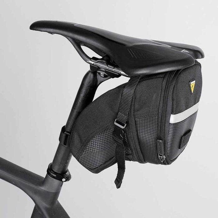 Topeak Aero Wedge Seat Bag - Strap-on Large Black