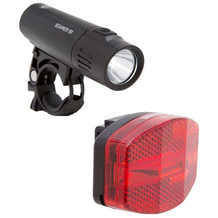 Planet Bike Beamer 80 Headlight and Grateful Red Taillight Set