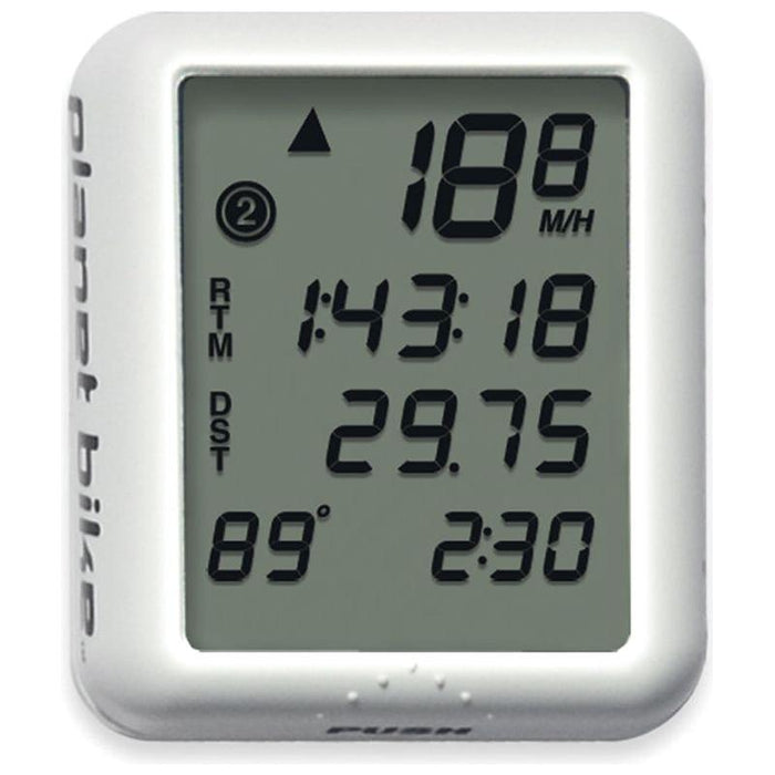 Planet Bike Protege 9.0 Bike Computer - Wired White