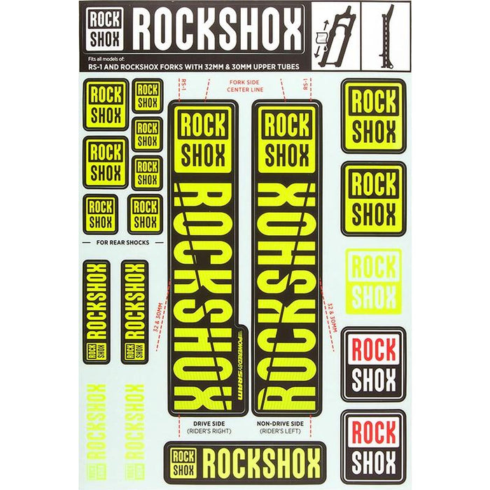 RockShox Decal Kit Bicycle Forks Accessories