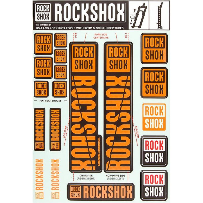 RockShox Decal Kit Bicycle Forks Accessories