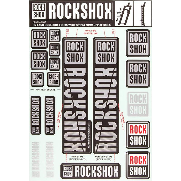 RockShox Decal Kit Bicycle Forks Accessories