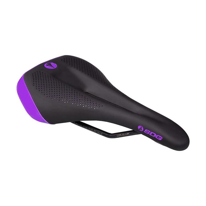 SDG Components, Allure V2 Lux-Alloy, Saddle, 265 x 143mm, Women, 255g, Purple