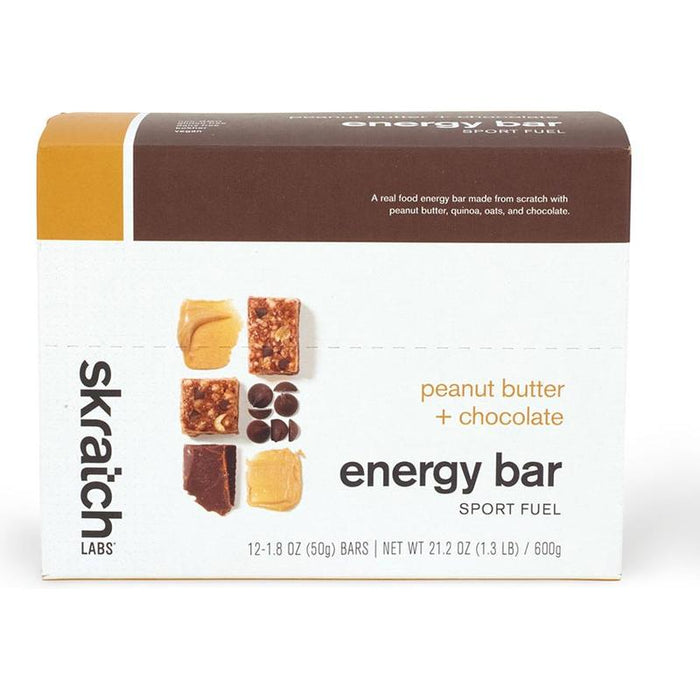Skratch Labs Skratch Labs Energy Bar Sport Fuel - Peanut Butter and Chocolate Box of 12