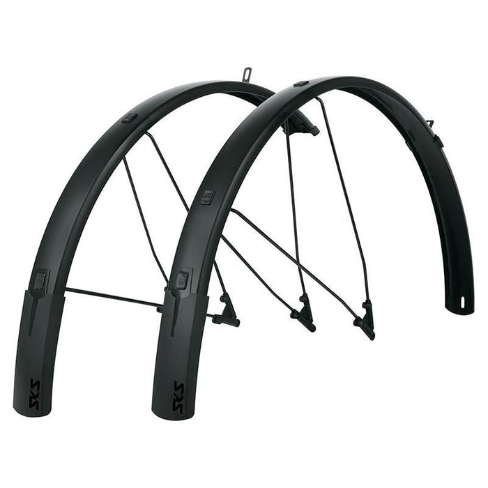 SKS B56 Bluemels Style Full Coverage Fender Set - 56mm 700 x 38-47 Matte Black